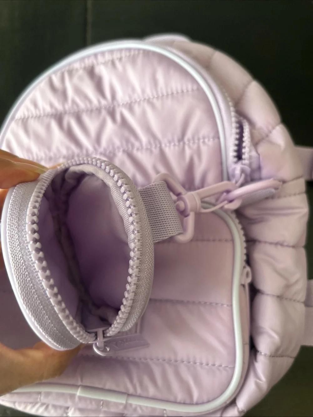 Reebok Kids Pastel Lavender Quilted Mini Backpack with Coin Pouch